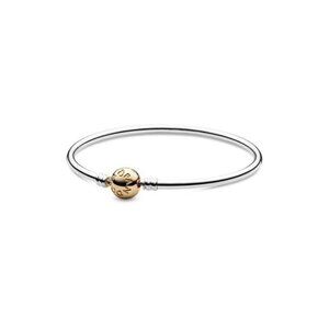 Pandora Moments 14K & Silver Bangle Bracelet